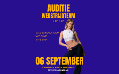 Auditie voor het Hiphop Wedstrijdteam van La Danse