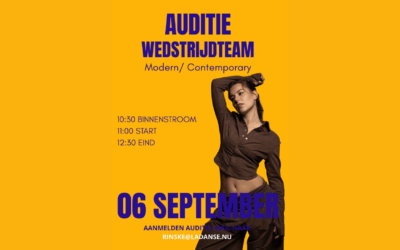 Auditie voor Wedstrijdteam-Modern bij La Danse